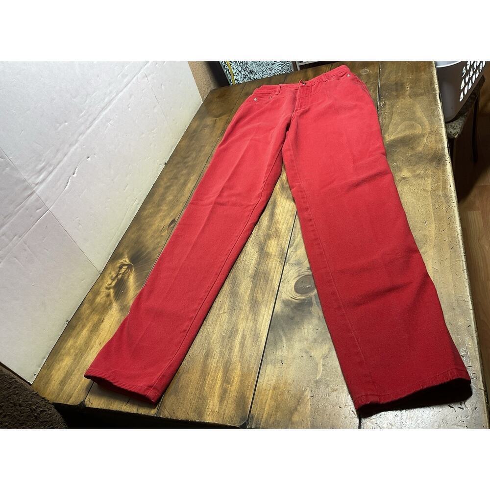 Vintage Rocky Mountain Jeans Womens 13/14 Red Made USA Bareback Rodeo